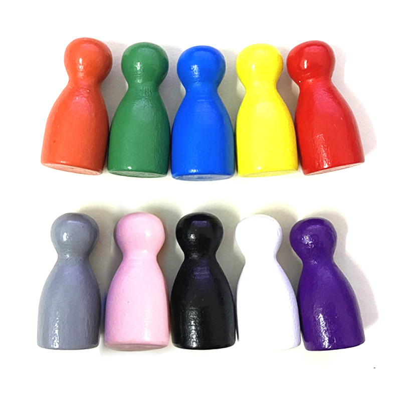 FLASH SALE    10Pcs/Set Chess Pieces Board Game Accessories Wood Pawn/Chess Card Pieces For Board Ga