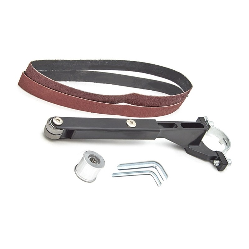 PROMO   Belt Sander Attachment Adapter Mini DIY Angled 100 Grinder Sanding Support Tool Pipe Tube Br