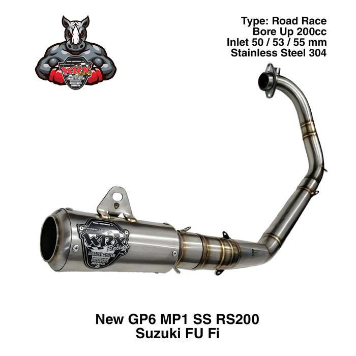 ASLI Knalpot WRX New GP6 SS RS200 FU Fi READY STOCK