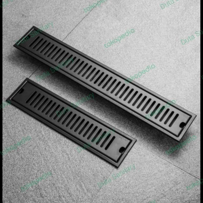 Sale Floor Drain Stainless Panjang 60Cm Hitam Garis/Floor Drain Panjang 60