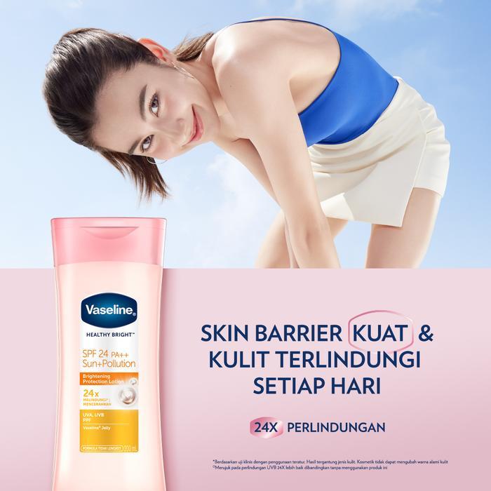 i0cc- Vaseline Healthy Bright Spf24 400Ml Twin Pack Twin Pack