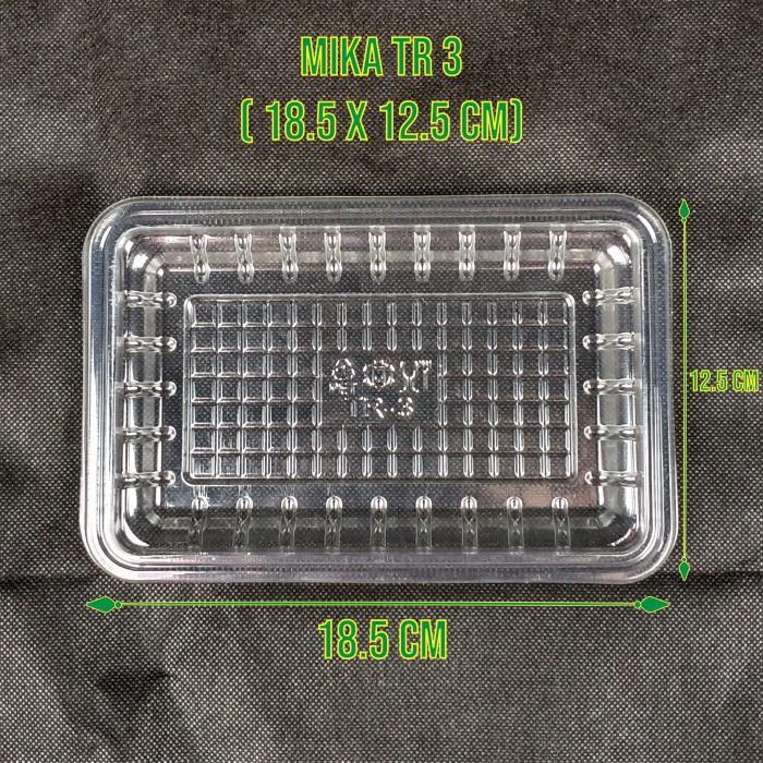 Plantica- (Isi 50) Mika Tray Plastik Sayur Dan Buah Tr 1 2 3 4 Tebal Alas Sayur Dan Buah