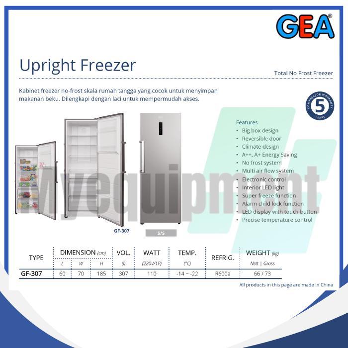 UPRGHT FREEZER GEA GF-307