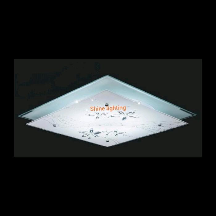 Terbatas Lampu Plafon Led Minimalis Kaca Kristal Ruang Tamu Hotel Terlariss 