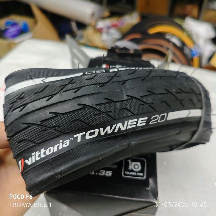 Vittoria Townee 35-406 20 X 1.35 Black Nylon Kevlar - Ban Luar Folding 20 X 135 Vittoria Townee City