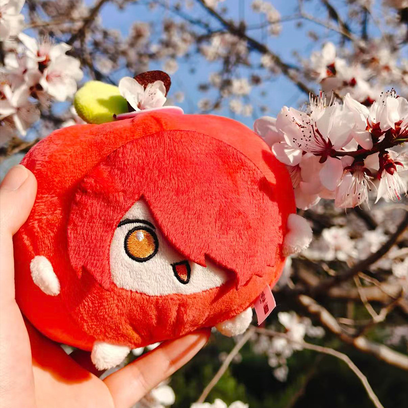 Arknights Cute Apple Exusiai The New Covenant Dango Keychain Cartoon Figure Plush Dolls Toys Bag