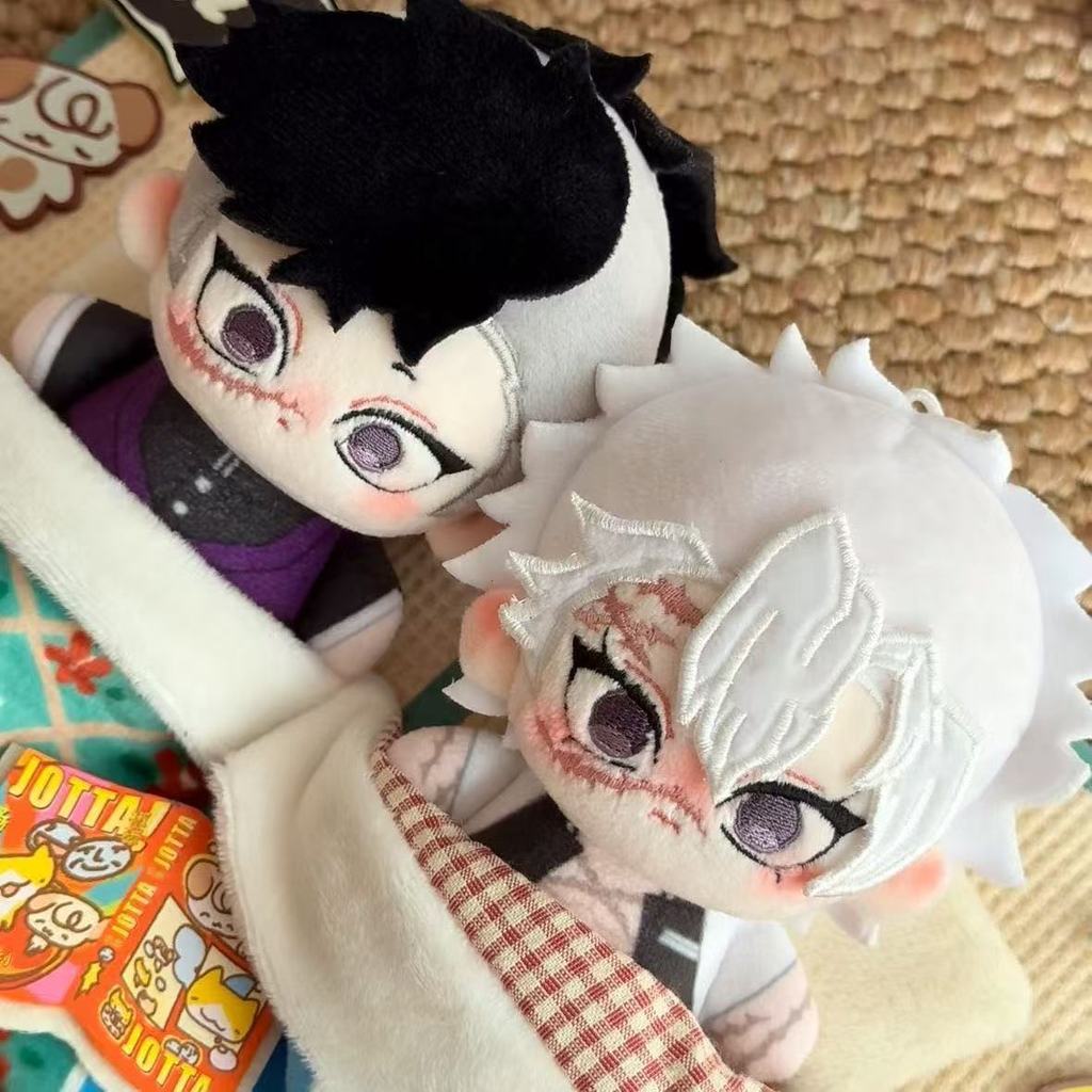Kawaii Demon Slayer Plush Doll Anime Cartoon Shinazugawa Genya Sanemi 10CM Plushies Stuffed Animals