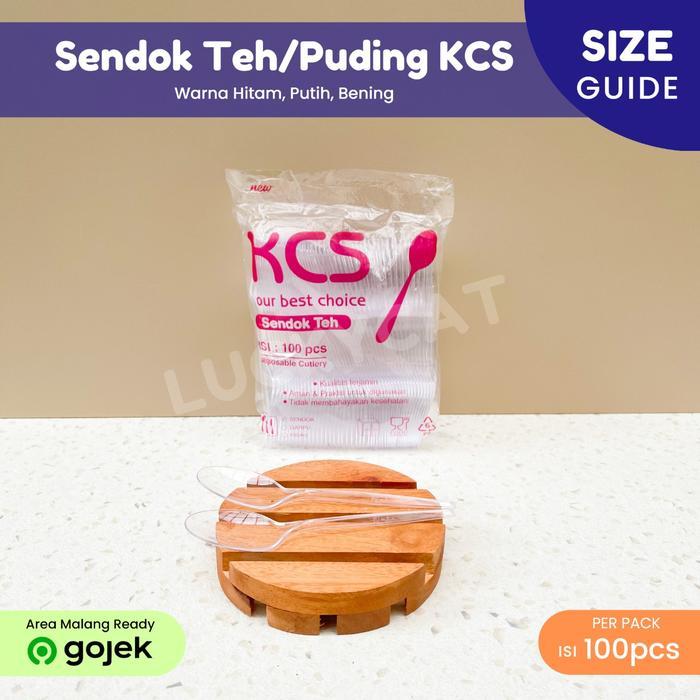 Sendok Kecil Plastik / Sendok Teh / Sendok Jelly Puding Bening