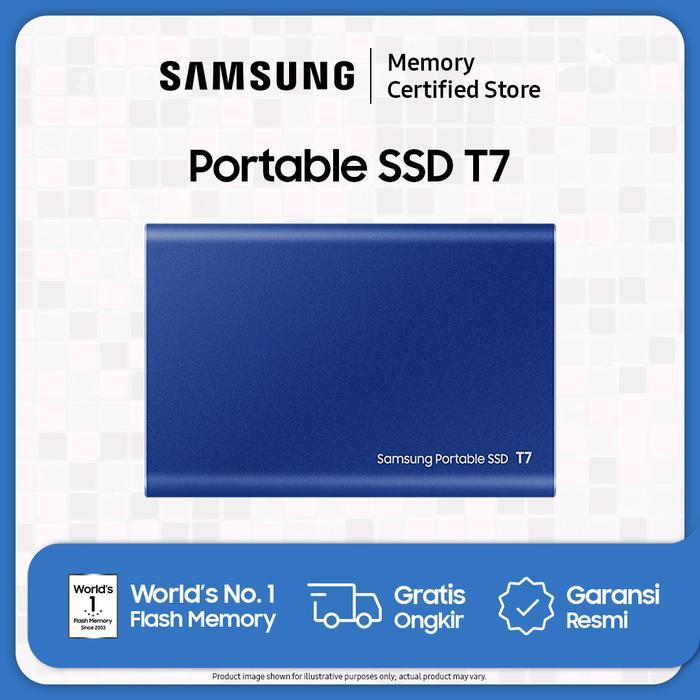 Samsung Portable SSD T7 USB 3.2 Gen 2 - SSD Eksternal - 1TB / 2TB / 4TB