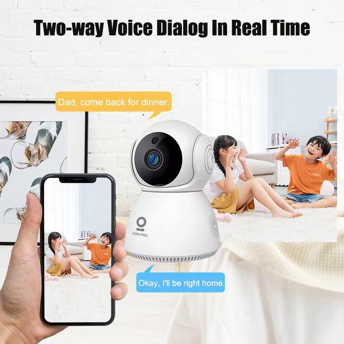 Premium Cctv V380 Pro Kamera Y01 4Mp Wifi Cctv Kamera Cctv Kecil Terhubung Ke Hp Deteksi Gerakan