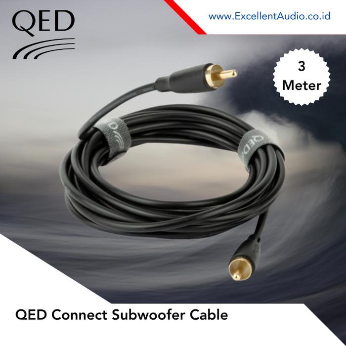 BERKUALITAS Kabel Subwoofer QED CONNECT Subwoofer Cable 3 meter