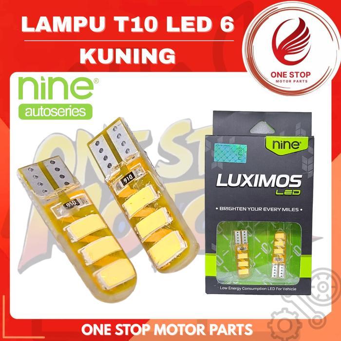 NEW Lampu T10 LED 6 Bolam T10 Led dari Eco9 Luximos Jelly Sen Senja Kota Original Ori Asli Nine