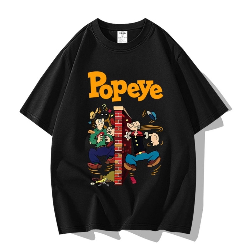 Kaos Basic Popeye Official Merchandise Oversize Recommended