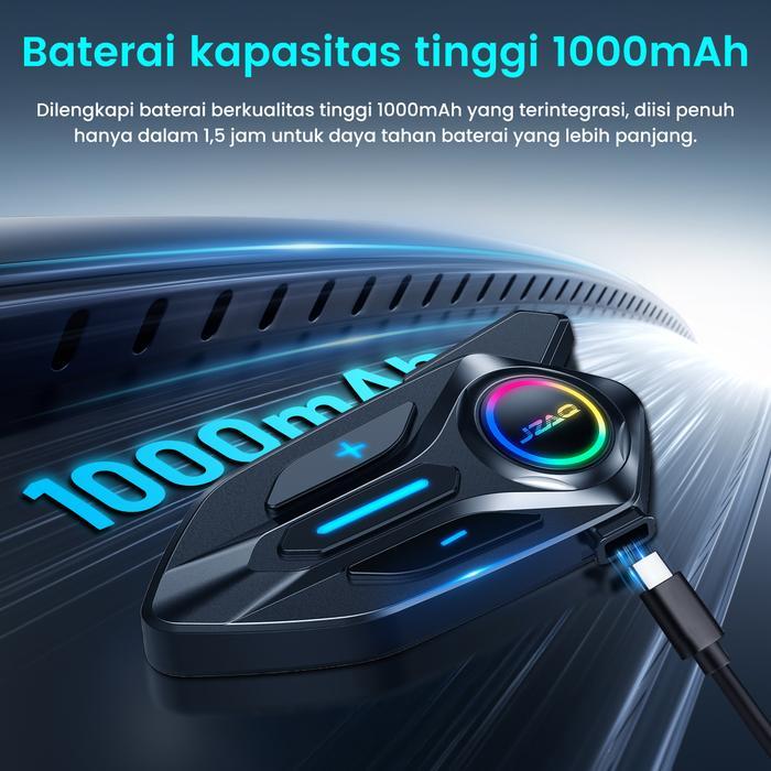 Everystr- Jzaq Intercom Helm Motor Headset Helm Bluetooth/Intercom 2 Orang/Intercom Helm/Ip67