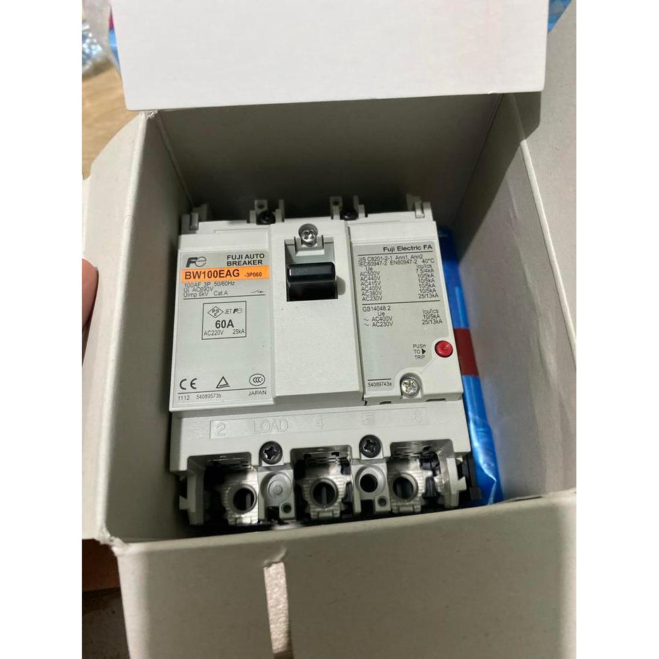 MCCB BW100EAG 3P 60A FUJI