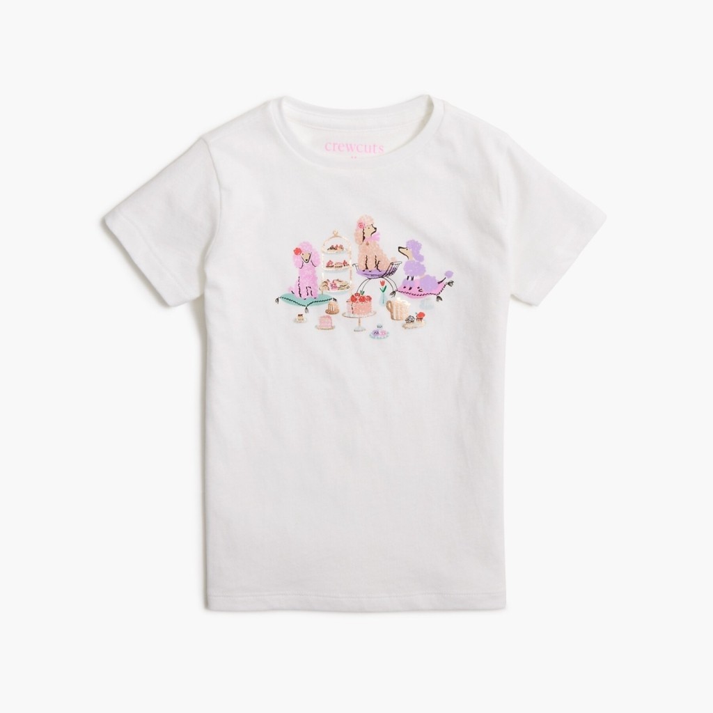 Kaos Oversize Kasual Anjing & Teh Grafis J.Crew, Original Murah