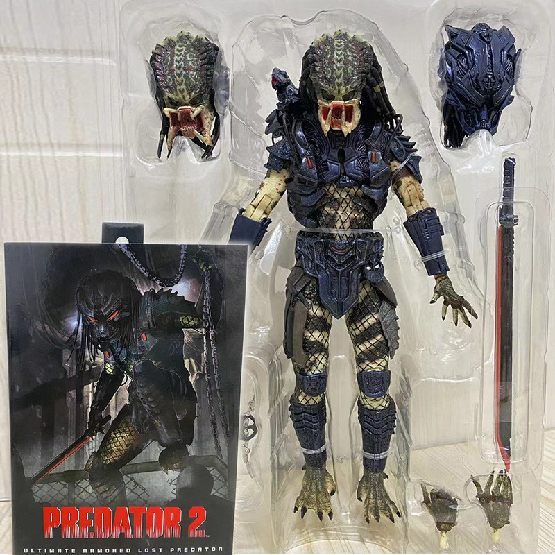 NECA Predator 2 Armored Lost Final Predator Action Figure Model Toys Collection Doll Joint Movable