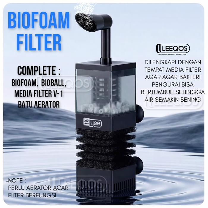 BioFoam Filter Aquarium / Bio Foam Filter / Sponge Filter Aquarium / Filter Akuarium / Media Filter