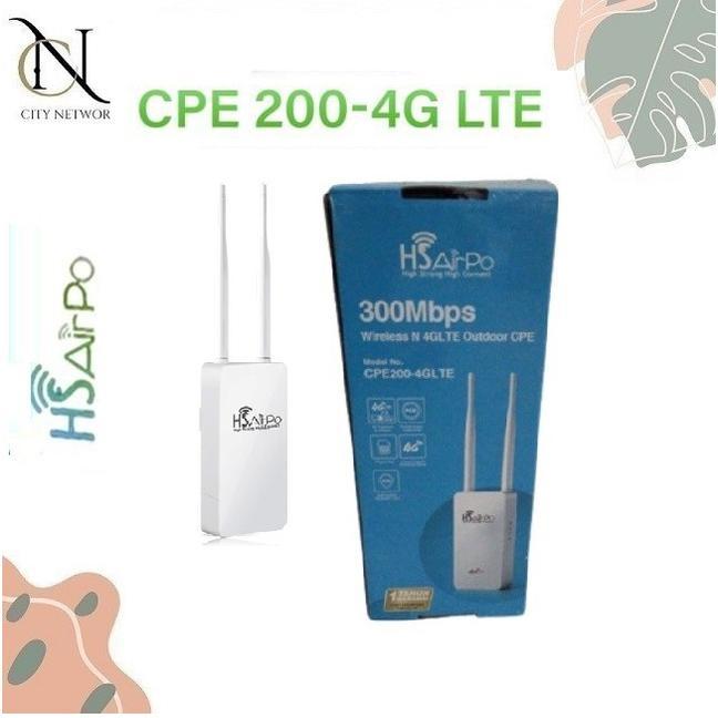 TERBARU HSAIRPO CPE200-4G-LTE CPE AP 4G LTE OUTDOOR WIRELESS 2.4GHZ CPE 200 BISA GRAB