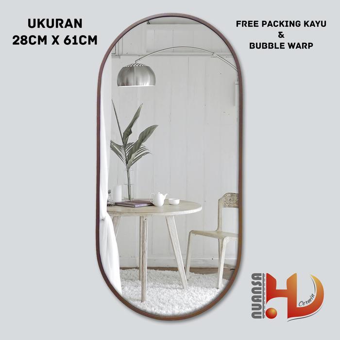 CERMIN GANTUNG OVAL - CERMIN GANTUNG - CERMIN DINDING