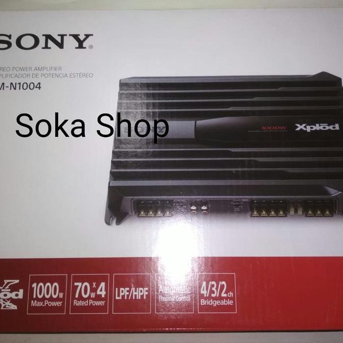 POWER AMPLIFIER SONY XPLOD 4 CHANNEL XM-N1004 MOSFET