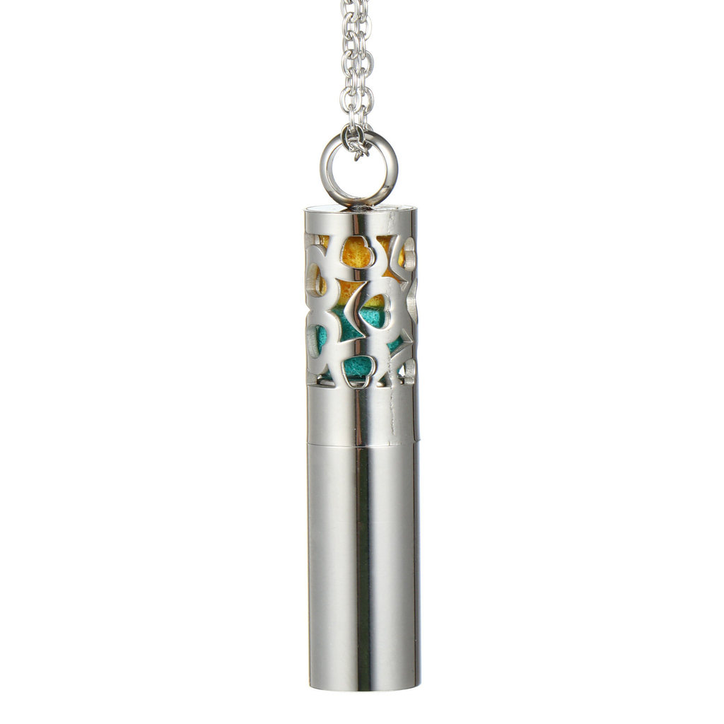 Essential Oil Diffuser Necklaces Stainless Aroma Pendant Aromatherapy Perfume