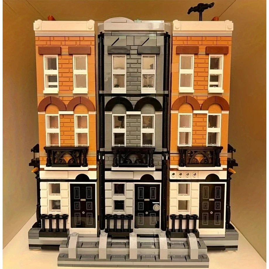 Magical Street View Grimmauld Place Hut Prop Bus Train Model Building Block Toys for Birthday Gifts