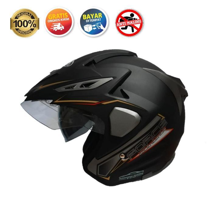 Helm Force Smartlock Sni Double Visor M L Xl