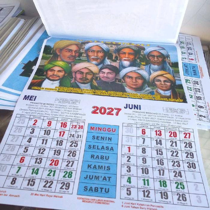(SANGAT KUUECIL) Kalender Wukon & Pranata Mangsa 2027 Ukuran 30 x 27 cm Isi 6 Lembar Gambar 6