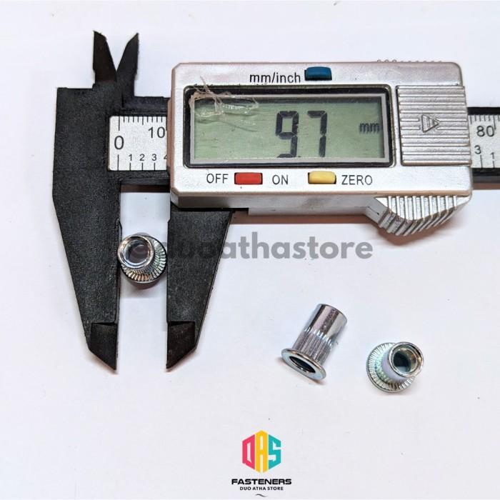 Rivet Nut Putih M5 / Insert Nut M5 / Mur Rivet M5 / Mur Furniture M5