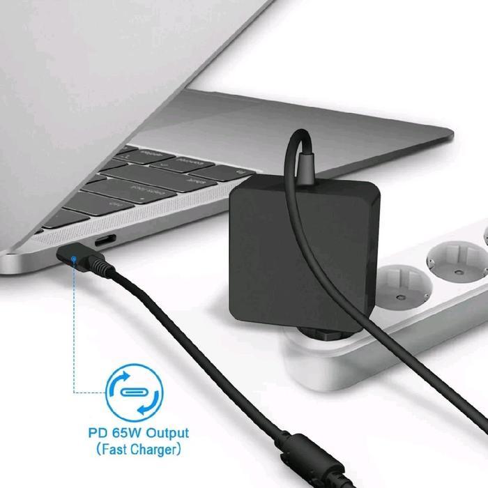 Adaptor Charger Casan Laptop Advan Workplus Air Ryzen 5 7535Hs 20V 3.25A 65W Usb Type C