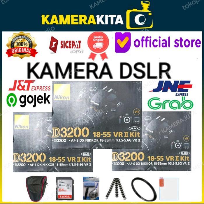 NIKON D3200 KIT 18-55MM / KAMERA NIKON D3200 KIT 18-55MM - DISTRIBUTOR, BODY ONLY