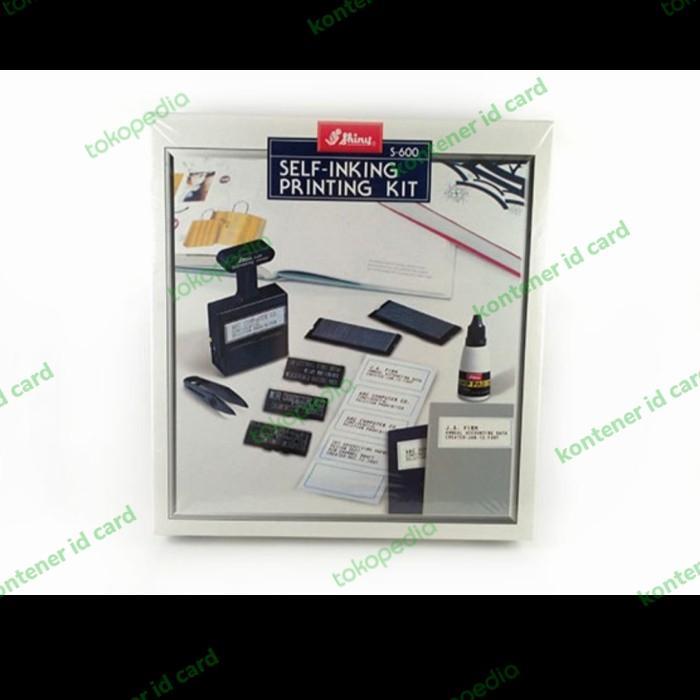 Stempel Shiny S600(Printing Kit)Stempel Bongkar Pasang Huruf dan Angka