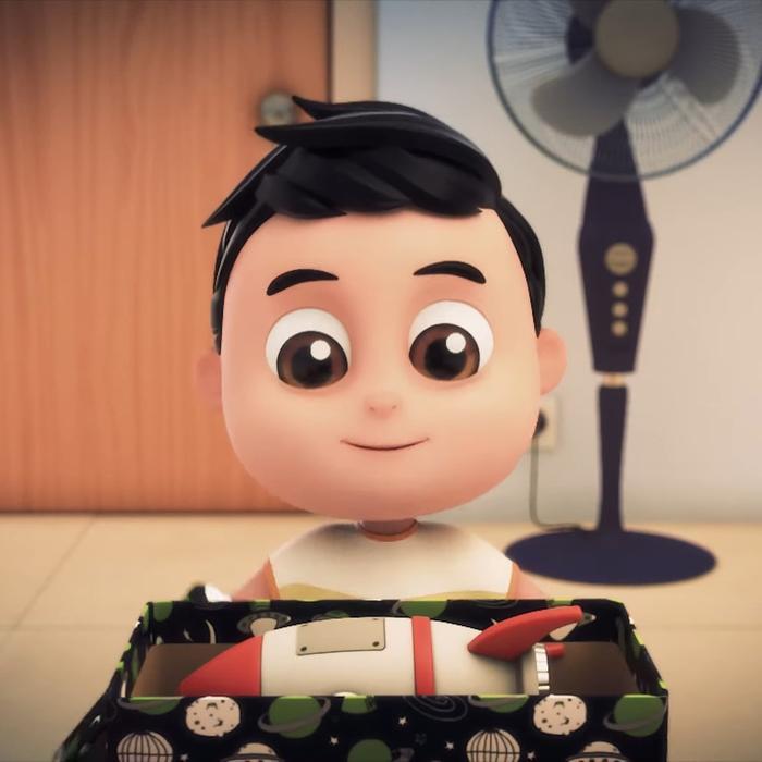 Playgro - Mainan Anak Laki Perempuan Edukasi Rocket Roket Nussa Nasa Pesawat