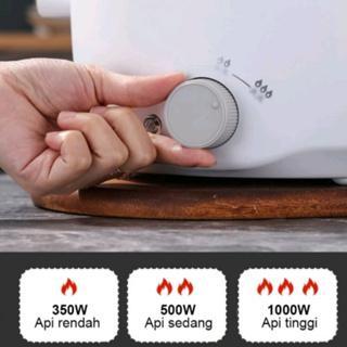 READY AY Panci Listrik Multifungsi 3 In 1 Electric Anti Lengket Putih 3L