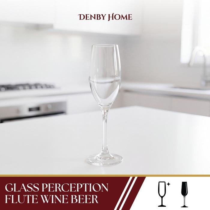 Premium Libbey Gelas Kaca Perception Flute Wine Beer 170Ml 3096 Termurah