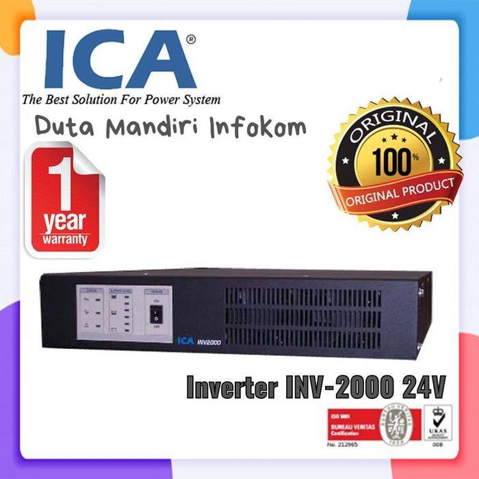 INVERTER ICA INV-2000 (2000VA-1600WATT-DC.24V) RACKMOUNT SINE WAVE