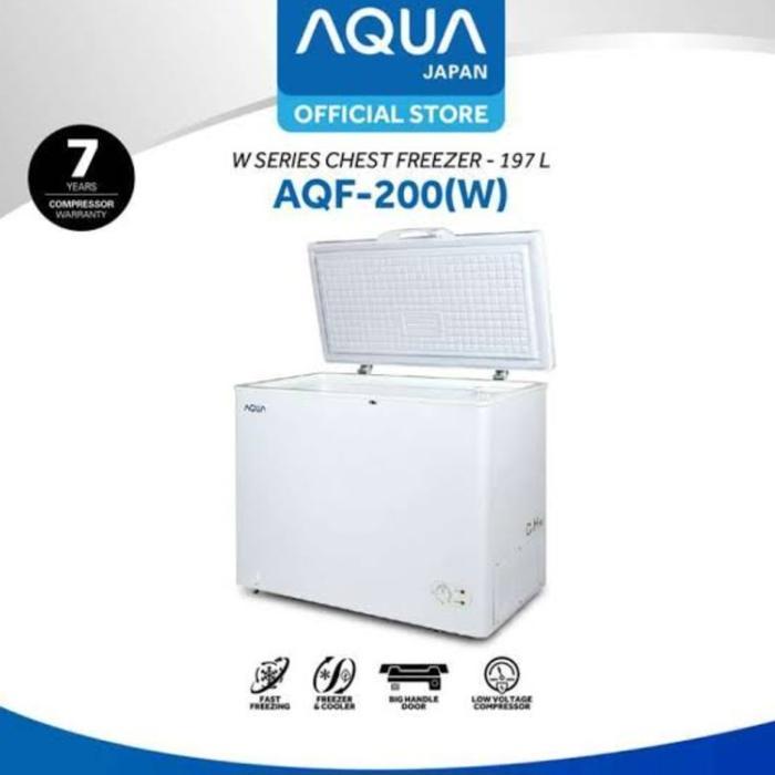 BOX FREEZER AQUA 200L AQF-200 LITER / CHEST FREEZER 200 Liter Aqua