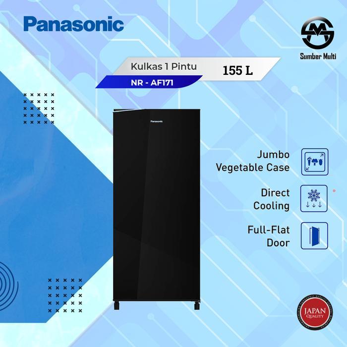Kulkas 1 Pintu Panasonic NR - AF171 S/PK - Hitam