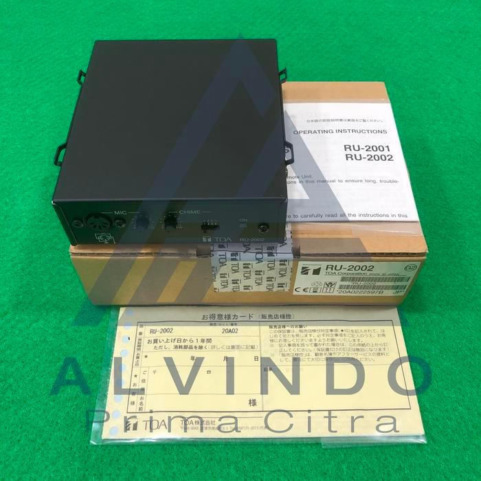 Toa Ru-2002 (Amplifier Control Unit / Ru 2002) #Gratisongkir