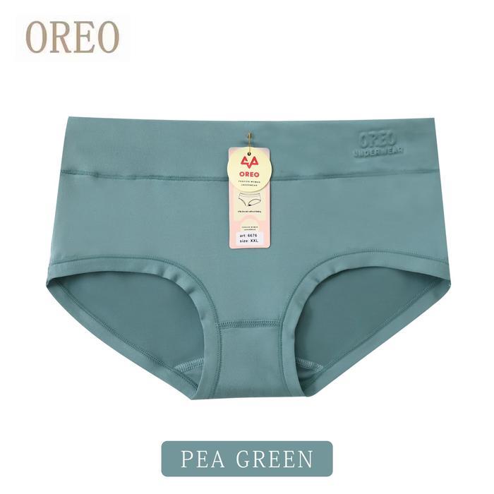 Premium (12Pcs) Celana Dalam Wanita Dewasa / Cd Oreo Cewek Katun Super Lembut - 6676 Nyaman Art