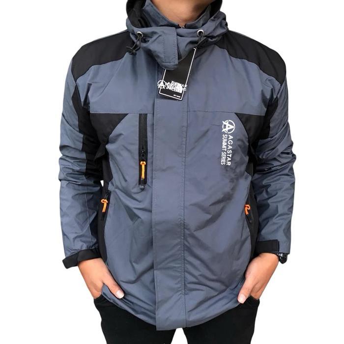 Eiger - Jaket Pria Wanita Jaket Waterproof Anti Air Jaket Outdoor Hoodie Jaket Gunung Motor