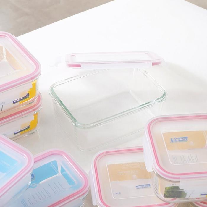 PROMO Informa Glasslock Set 10 Pcs Retro Wadah Makanan - Merah Food Container Kotak Makan Food Grade