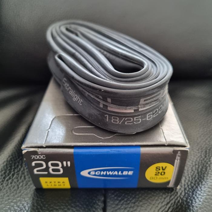 Ban Dalam Sepeda Schwalbe Extra Light 700C X 23 25 Presta 80 Mm Terbaru 