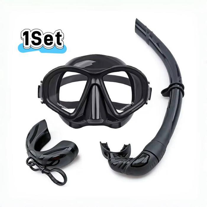 ELEGANT Kacamata Selam Panah Ikan Masker Freedive Apnea Freediving Free Diving Glasses Set Tube