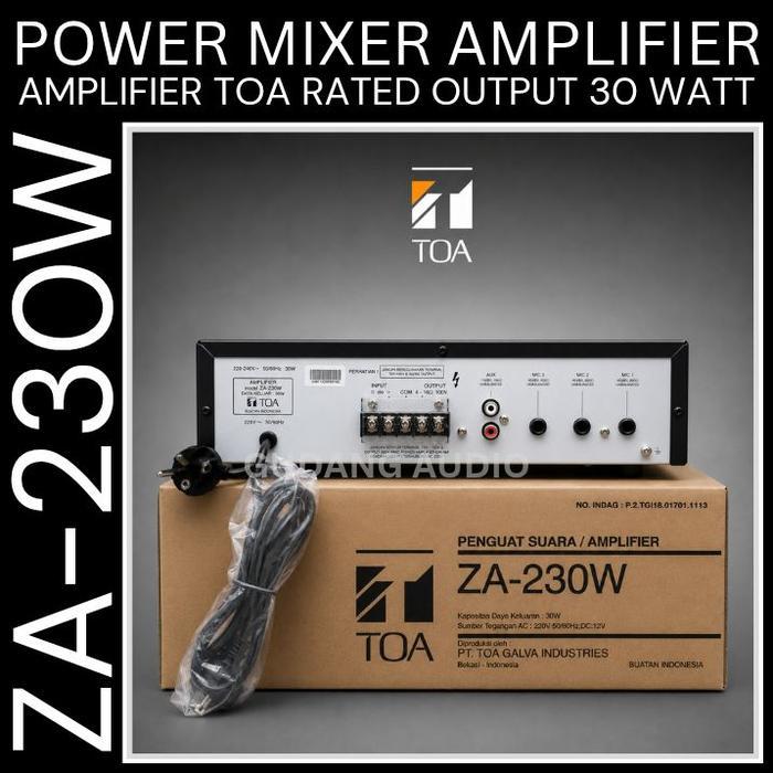 Za-230W Amplifier Ampli Toa Untuk Masjid Za 230 30 Watt #Gratisongkir
