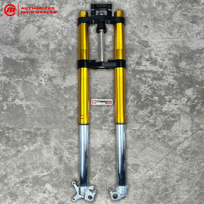 Shock Upside Down USD Real Jump Klx 150 Full Cnc 02 Thor - Gold-Black