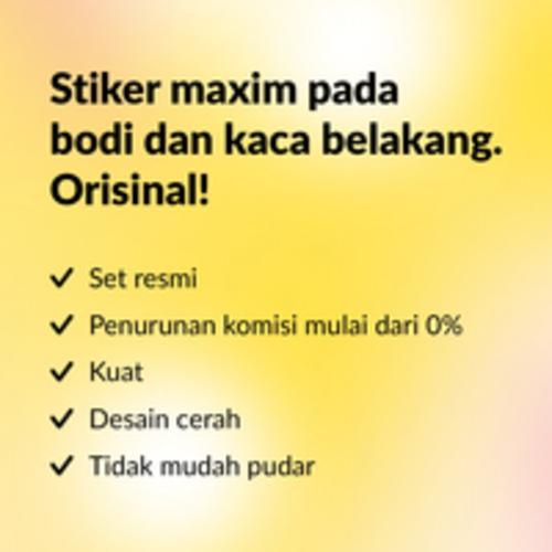 MAXIM - Sticker Mobil Full Branding Logo