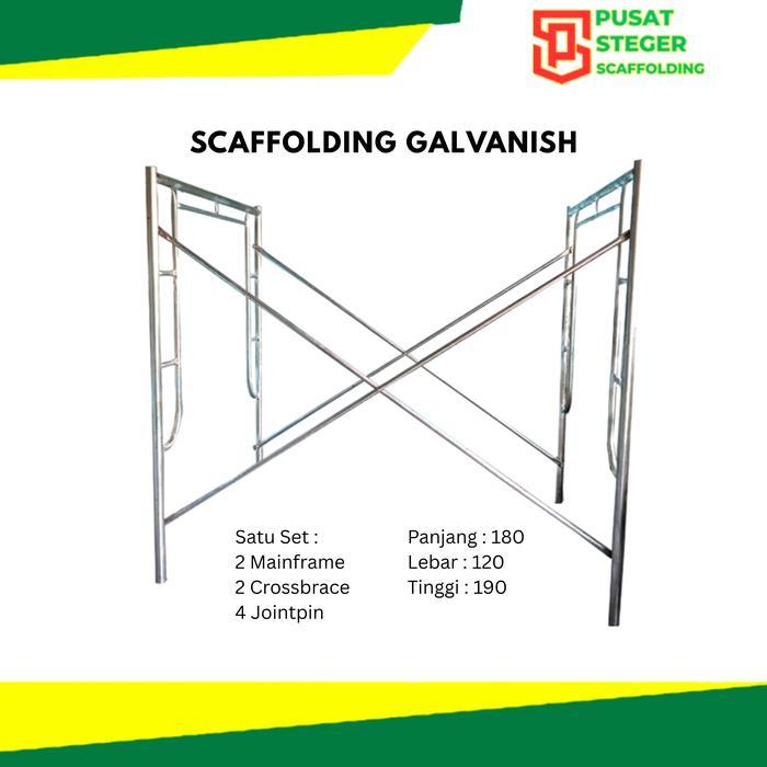 NEZGEFIG SCAFFOLDING 1 SET MAINFRAME 190 STEGER PERANCAH GALVANIS