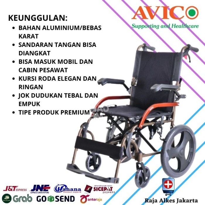 KURSI RODA TRAVELING ATHENA AVICO RODA KECIL / KURSI RODA TRAVELING -